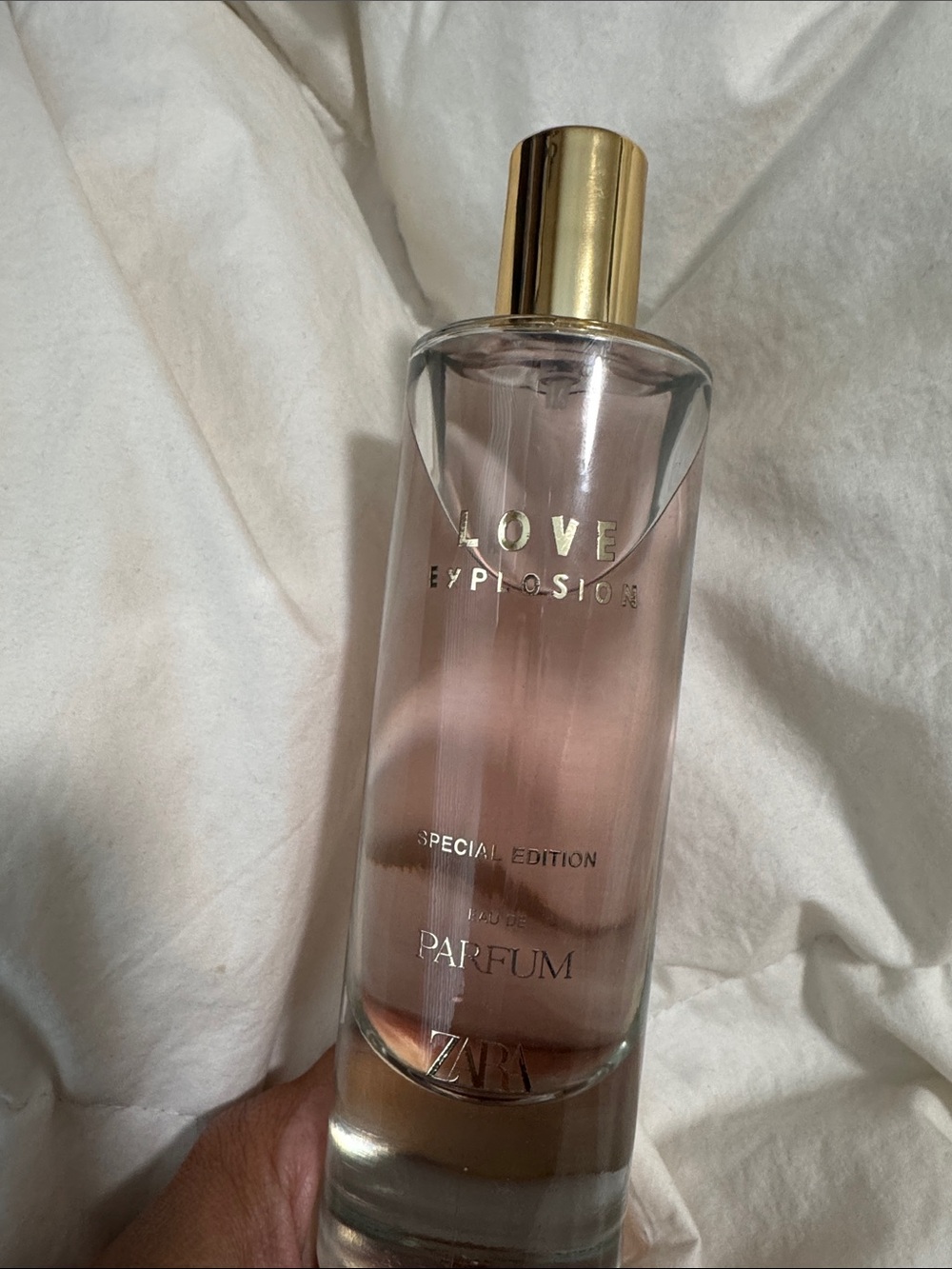 Zara Love Explosion Parfum - Pink with Gold Cap
